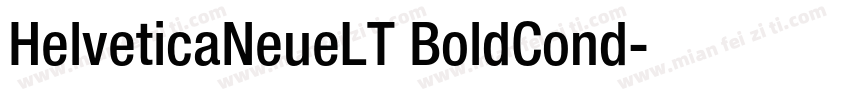 HelveticaNeueLT BoldCond字体转换